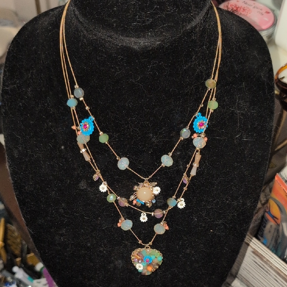 Elegant Multicolor Layered Necklace